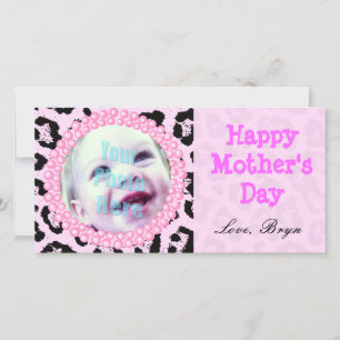 Carte Cadeau cadeau de la Fête des Mères Pink Cheetah -