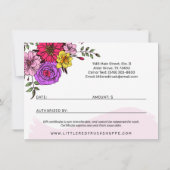 Carte cadeau Camion Vintage rouge & Fleurs (Dos)