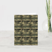 Carte cadeau Camouflage "Merci" (Devant)