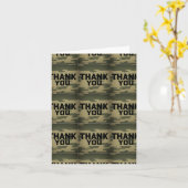 Carte cadeau Camouflage "Merci" (Fleur jaune)