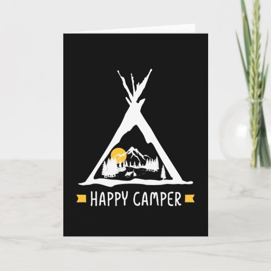 Carte Cadeau Camping Car Caravane Camping-car Joyeux cam (Devant)
