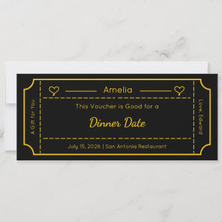 Carte-cadeau, carte de billet de cadeau personnali