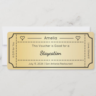 Carte-cadeau, carte de billet de cadeau personnali