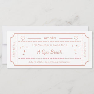 Carte-cadeau, carte de billet de cadeau personnali