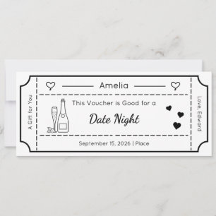 Carte-cadeau, carte de billet de cadeau personnali