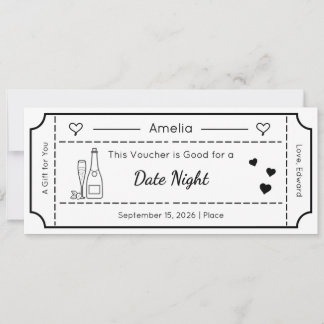 Carte-cadeau, carte de billet de cadeau personnali