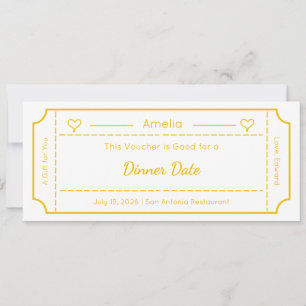 Carte-cadeau, carte de billet de cadeau personnali