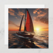 Carte cadeau Catamaran Boat (Devant / Derrière)