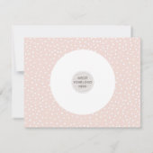 Carte CADEAU CERTIFICAT arche moderne rose pâle noir (Dos)