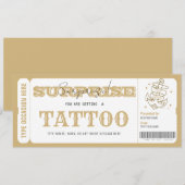 Carte cadeau certificat cadeau pour un tatouage su (Devant / Derrière)