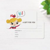 Carte cadeau, certificat, D9-052115 (Bureau)