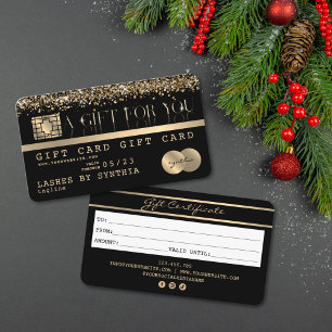 Carte cadeau Certificat de carte de crédit moderne