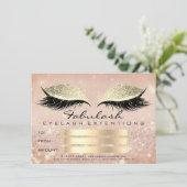 Carte Cadeau Certificat de Maquillage Luxe Confetti Cils (Debout devant)