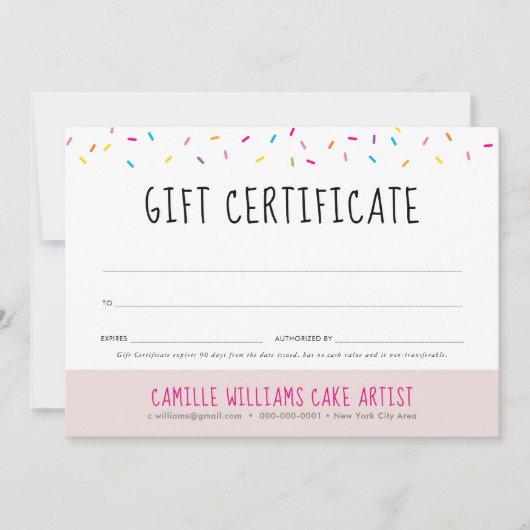 Carte CADEAU CERTIFICAT mignon amusant coloré arroseurs (Devant)