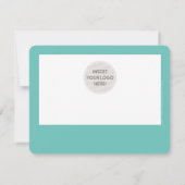 Carte CADEAU CERTIFICATE moderne et design menthe d'affa (Dos)