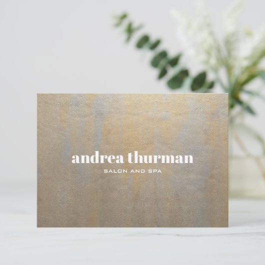 Carte cadeau Chic Distressed Grey Satin or (Debout devant)