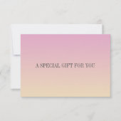 Carte cadeau Chic Soft Gradient Rose Orange (Devant)