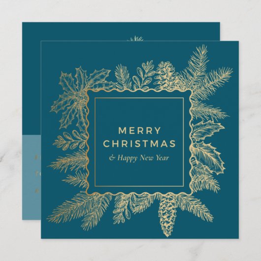 Carte cadeau Chrismas (Devant / Derrière)