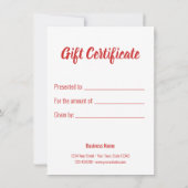 Carte cadeau Coeur Heureuse Sainte-Valentin Balloo (Dos)