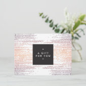 Carte cadeau colorée Confetti Rain Motif moderne (Debout devant)