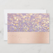 Carte cadeau Confetti Gold Rose Purple Maquillage (Dos)