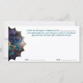 Carte cadeau Cosmic Purple Boho Mandala (Dos)