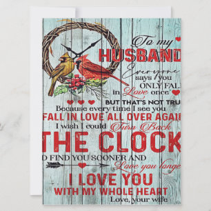 Carte Cadeau customisé, À Mon Mari Lettre