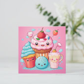 Carte cadeau Cute Kawaii (Debout devant)
