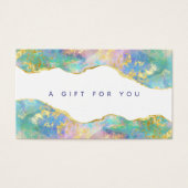 Carte cadeau d'affaires opal Rainbow Chic (Devant)