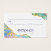 Carte cadeau d'affaires opal Rainbow Chic (Dos)