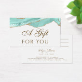 Carte-cadeau d'agate Aquamarine (Bureau)