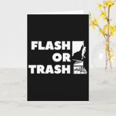 Carte Cadeau d'alpiniste Flash ou Déchet, Escalade, Drôl (Fleur jaune)