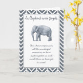 Carte Cadeau d'amitié éléphant - Gardien spécial ami (Fleur jaune)