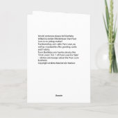 Carte Cadeau d'amour pur - Romantique - Humoristique (Dos)