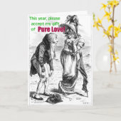 Carte Cadeau d'amour pur - Romantique - Humoristique (Fleur jaune)