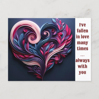 Carte cadeau d'amour romantique