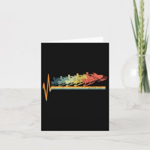Carte Cadeau d'amour vintage de battement de coeur de mo