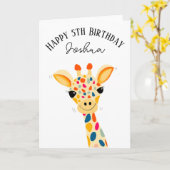 Carte cadeau d'anniversaire (Fleur jaune)