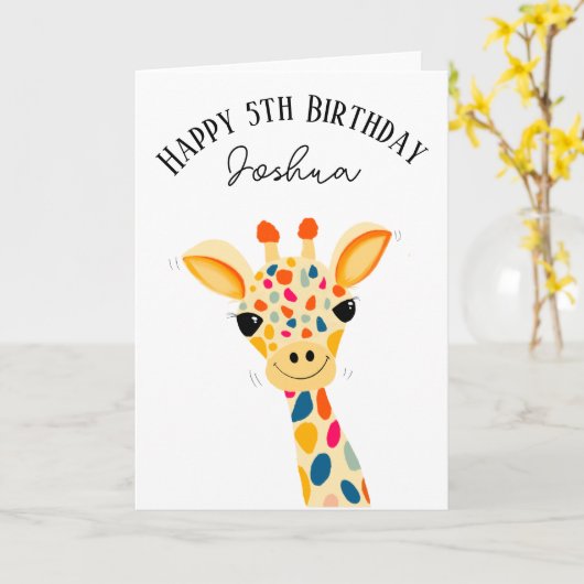 Carte cadeau d'anniversaire (Fleur jaune)