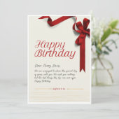 Carte cadeau d'anniversaire (Debout devant)