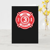 Carte Cadeau d'anniversaire 3ème anniversaire de feu Gar (Fleur jaune)