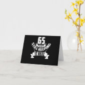 Carte Cadeau d'anniversaire 65 ans pêche drôle pêcheur 6 (Fleur jaune)