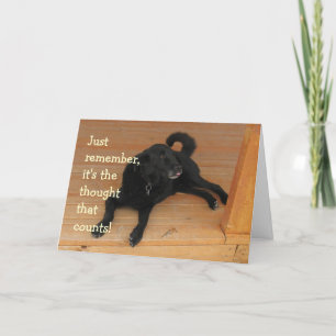 Carte Cadeau d'anniversaire de chien du Black Lab