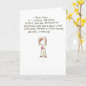 Carte cadeau d'anniversaire de dépenses de femme (Fleur jaune)