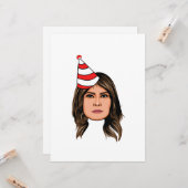 Carte Cadeau d'anniversaire de MELANIA TRUMP (Devant/Arrière en situation)