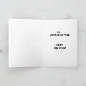 Carte Cadeau d'anniversaire décevant (Intérieur)