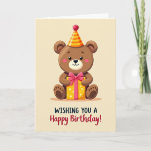 Carte cadeau d'anniversaire douce