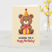 Carte cadeau d'anniversaire douce (Fleur jaune)