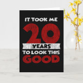 Carte Cadeau d'anniversaire drôle de 20 ans (Fleur jaune)