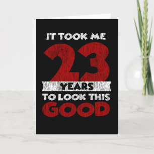 Carte Cadeau d'anniversaire drôle de 23 ans vintage
